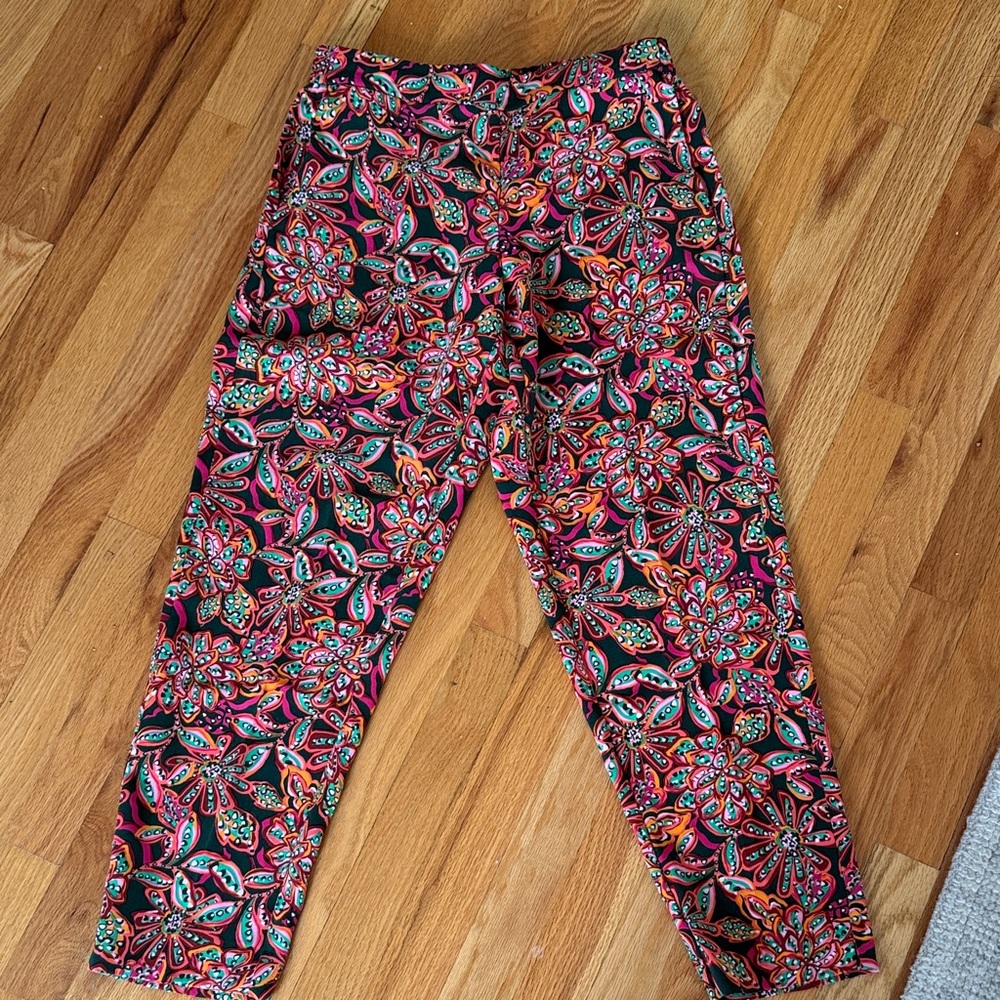 J. Crew Multicolor Floral Jamie Pants